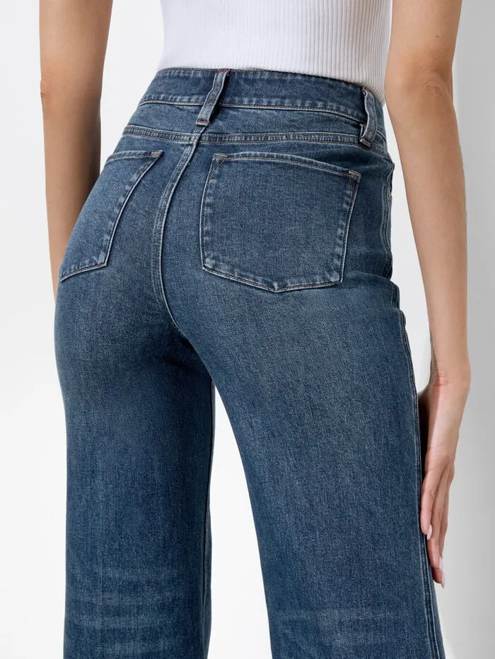 Alice Olivia PANTS WOMEN MISSA EXPOSED BUTTON JEAN Lola Blue