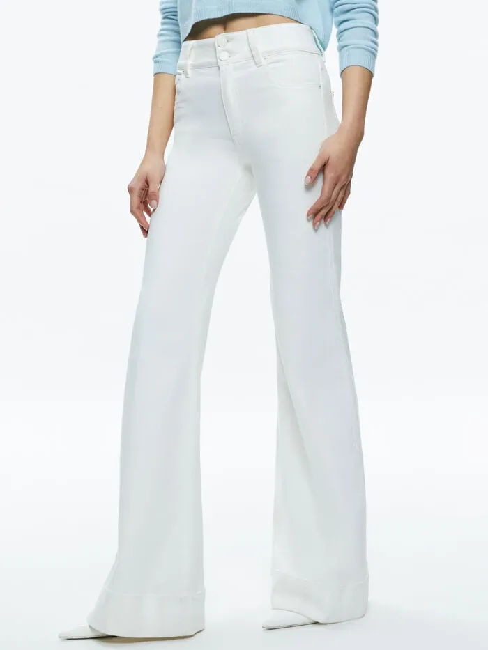 Alice Olivia PANTS WOMEN MISSA JEAN Off White