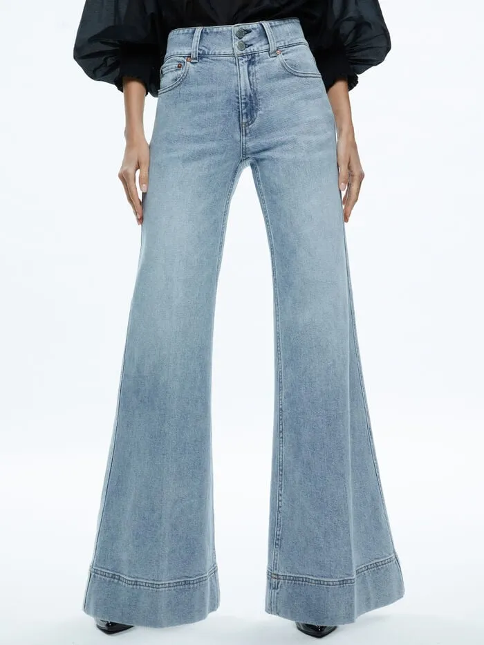 Alice Olivia PANTS WOMEN MISSA JEAN Rockstar Blue