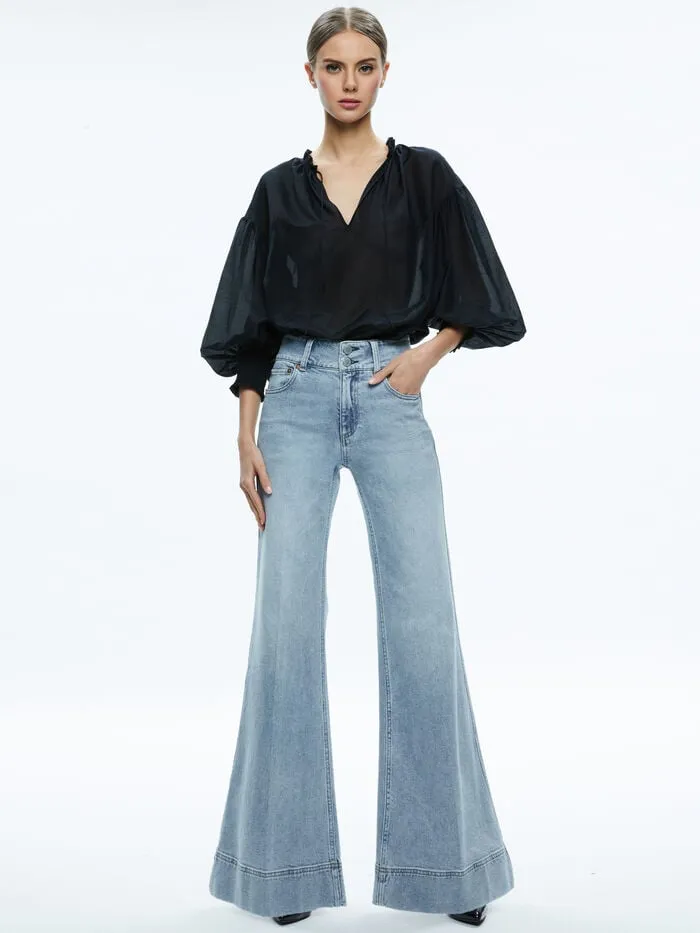Alice Olivia PANTS WOMEN MISSA JEAN Rockstar Blue