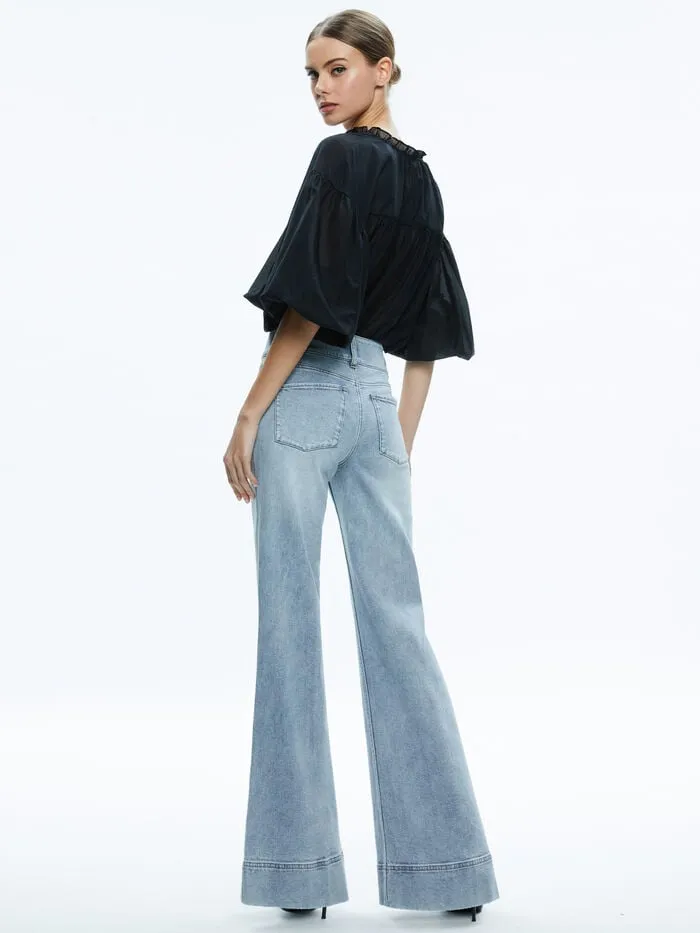 Alice Olivia PANTS WOMEN MISSA JEAN Rockstar Blue