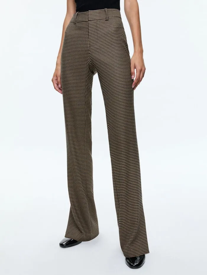 Alice Olivia PANTS WOMEN NEW OLIVIA TROUSER Camelandblack