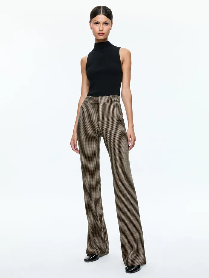 Alice Olivia PANTS WOMEN NEW OLIVIA TROUSER Camelandblack