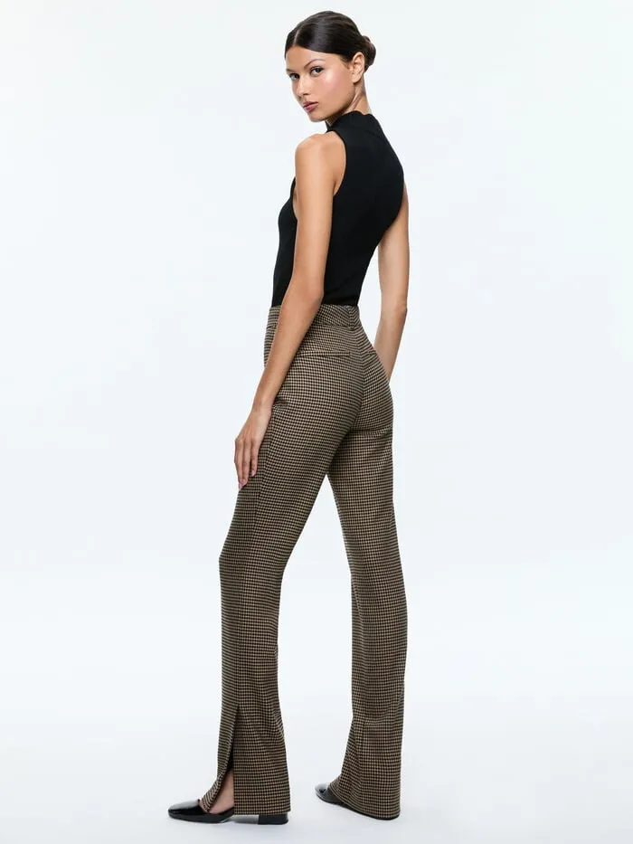 Alice Olivia PANTS WOMEN NEW OLIVIA TROUSER Camelandblack