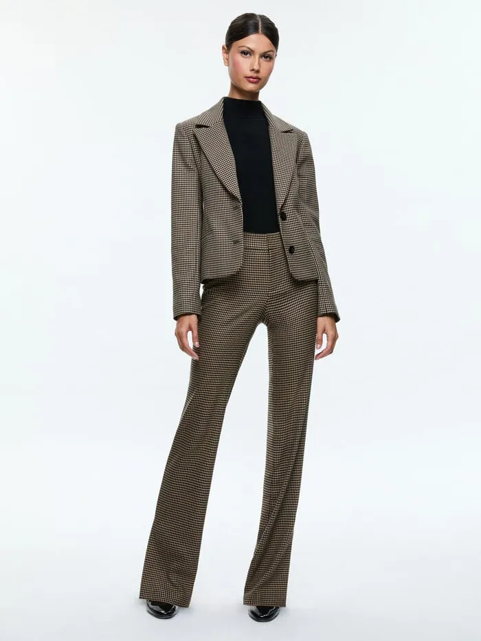 Alice Olivia PANTS WOMEN NEW OLIVIA TROUSER Camelandblack