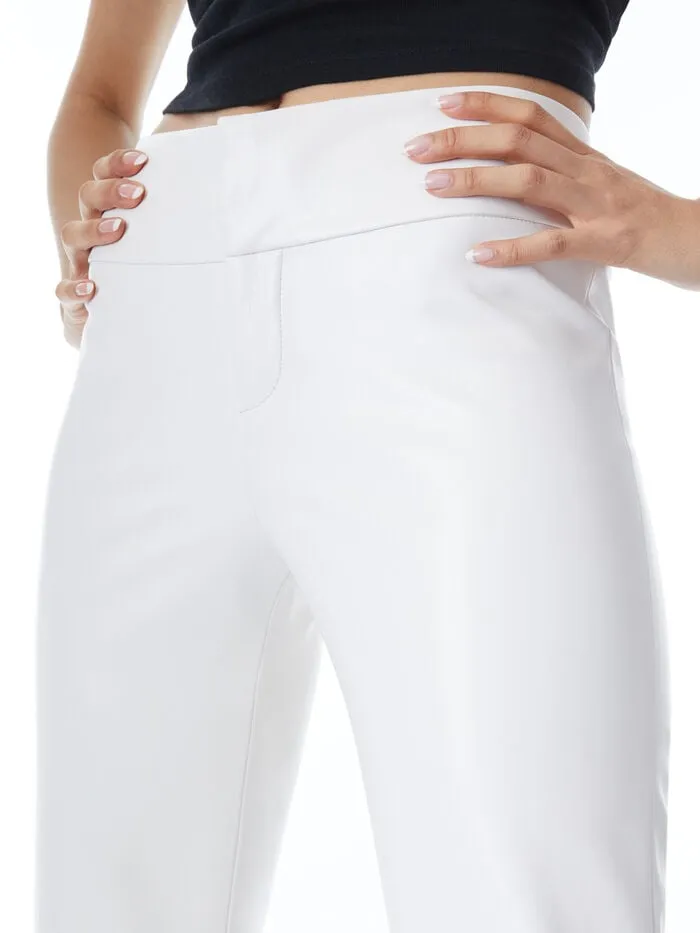 Alice Olivia PANTS WOMEN OLIVIA VEGAN PANT Off White