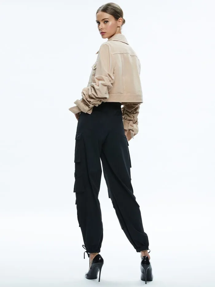 Alice Olivia PANTS WOMEN OLYMPIA CARGO PANTS Black