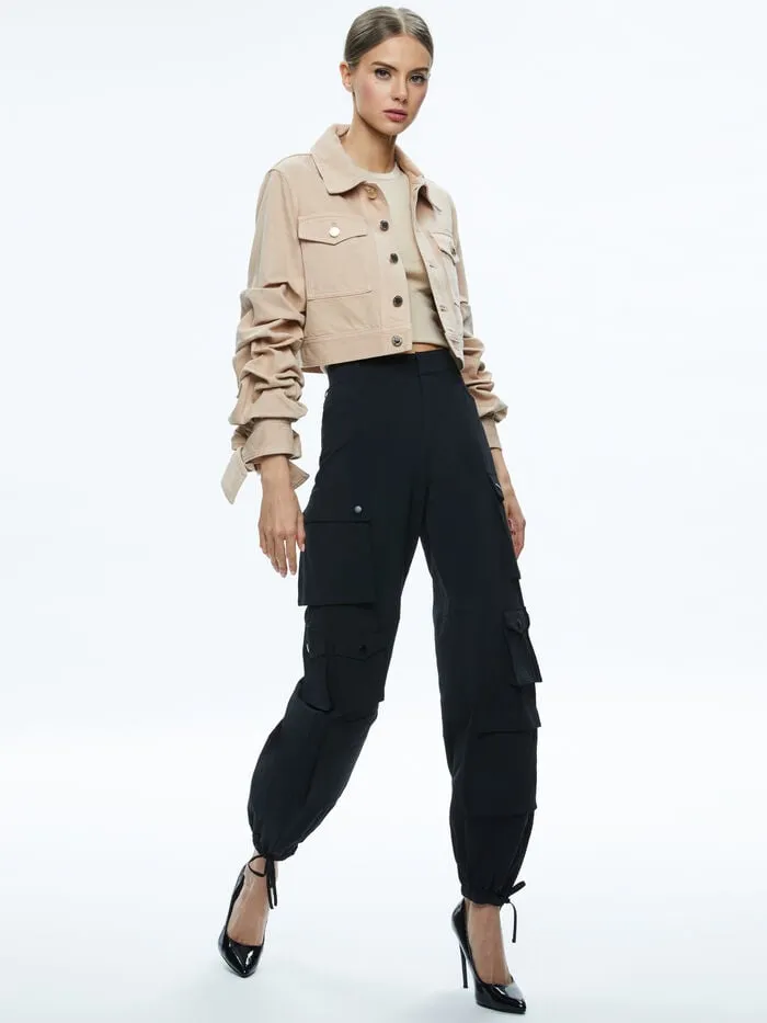Alice Olivia PANTS WOMEN OLYMPIA CARGO PANTS Black