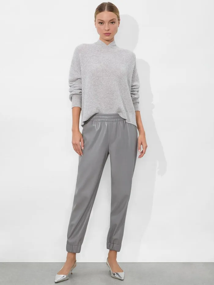 Alice Olivia PANTS WOMEN PETE VEGAN PANT Storm Grey