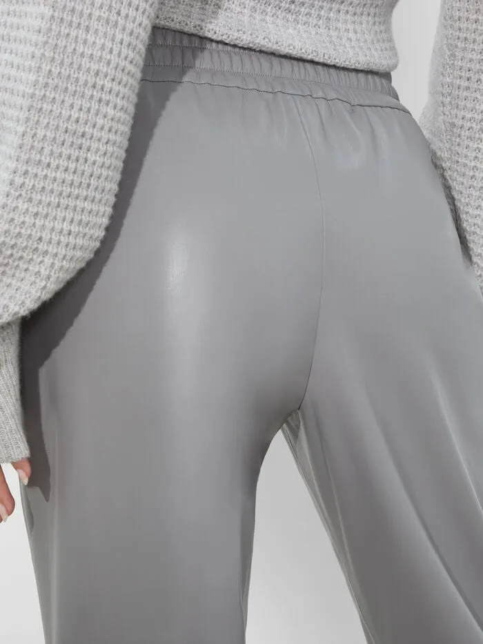 Alice Olivia PANTS WOMEN PETE VEGAN PANT Storm Grey