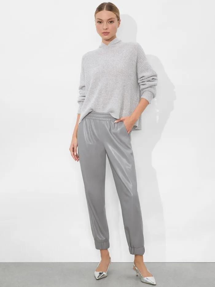 Alice Olivia PANTS WOMEN PETE VEGAN PANT Storm Grey