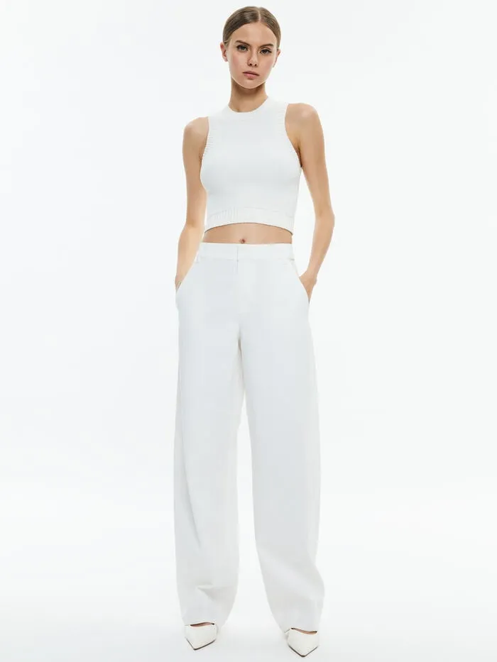 Alice Olivia PANTS WOMEN PORTER BALLOON TROUSER Off White