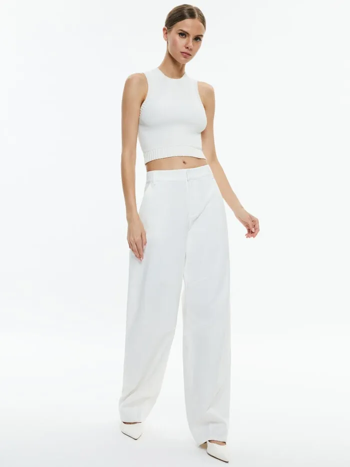 Alice Olivia PANTS WOMEN PORTER BALLOON TROUSER Off White