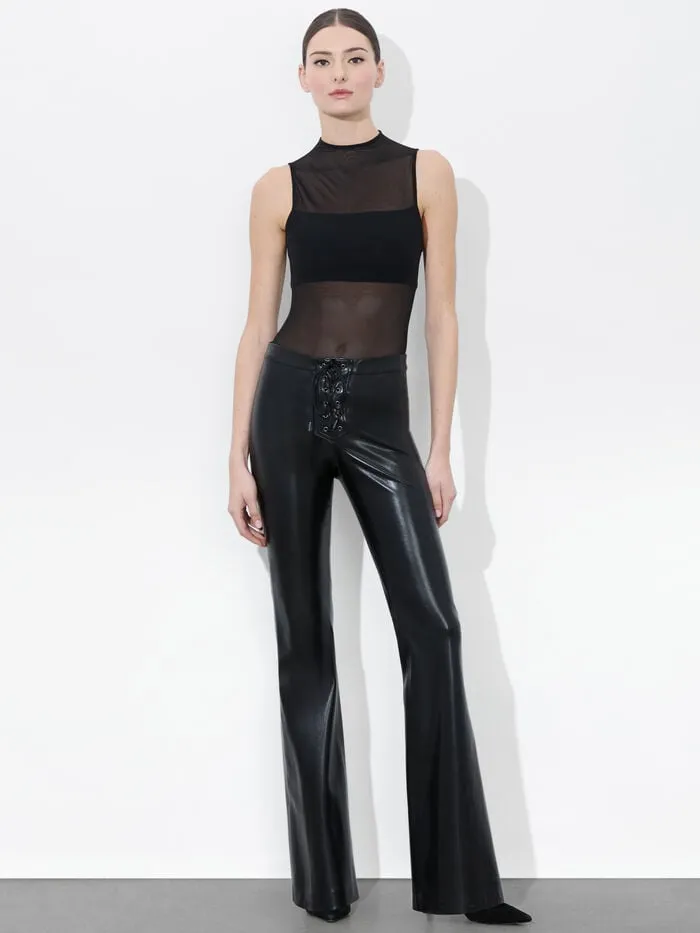 Alice Olivia PANTS WOMEN RAVYN VEGAN PANT Black