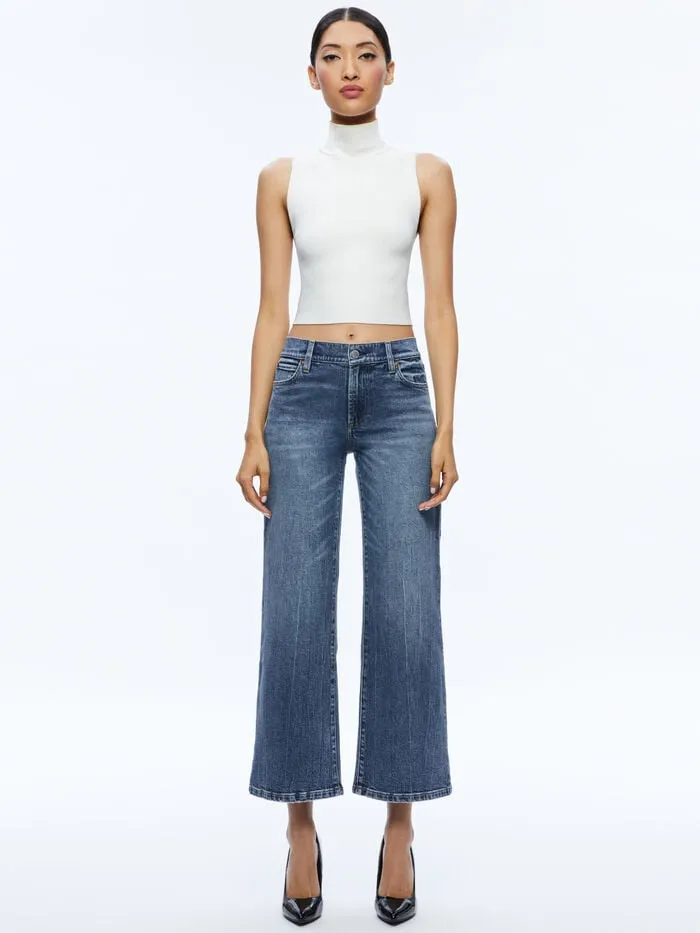 Alice Olivia PANTS WOMEN ROXIE JEAN Brooklyn Blue