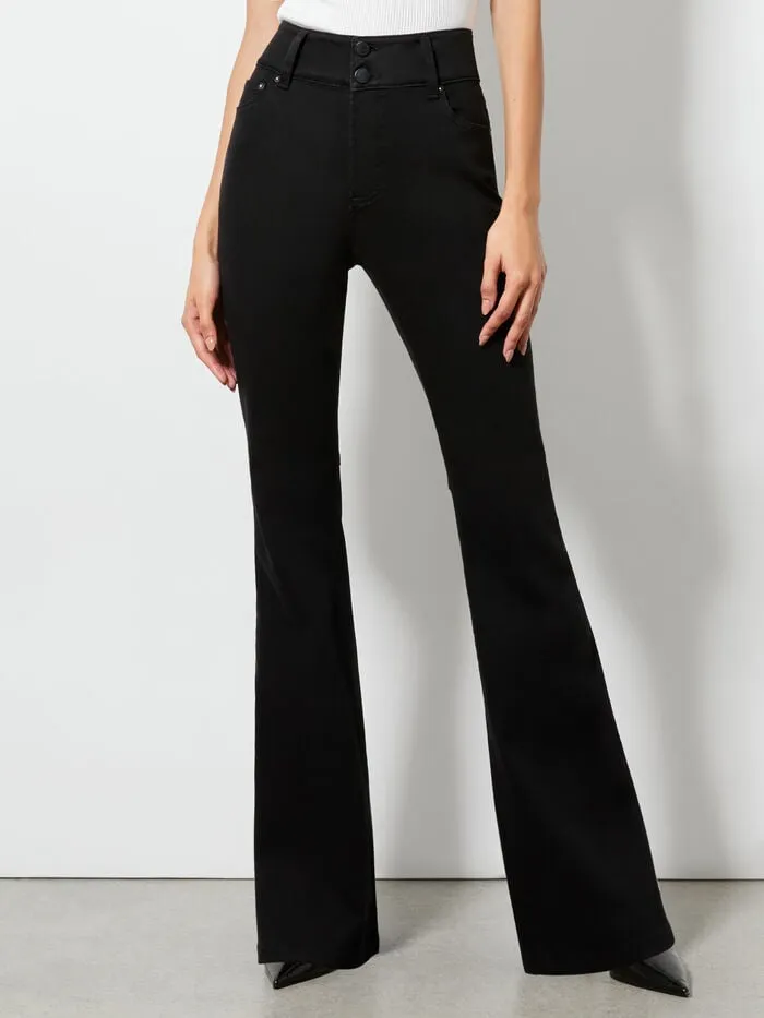 Alice Olivia PANTS WOMEN STACEY BELL JEAN Black