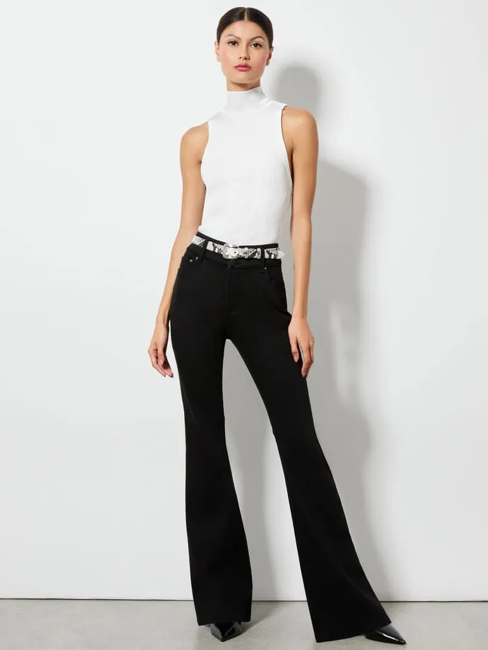 Alice Olivia PANTS WOMEN STACEY BELL JEAN Black