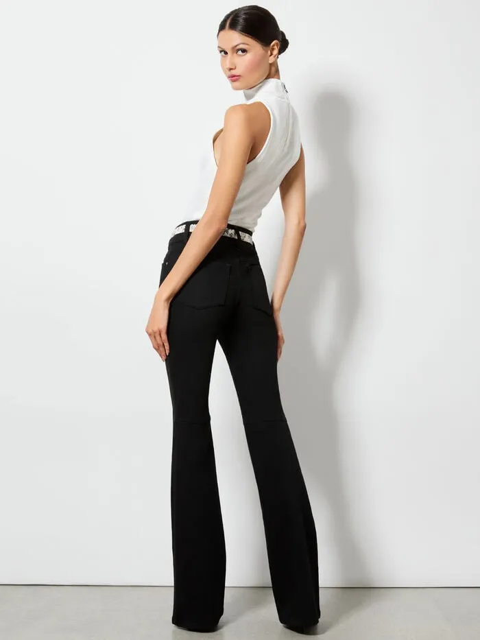 Alice Olivia PANTS WOMEN STACEY BELL JEAN Black