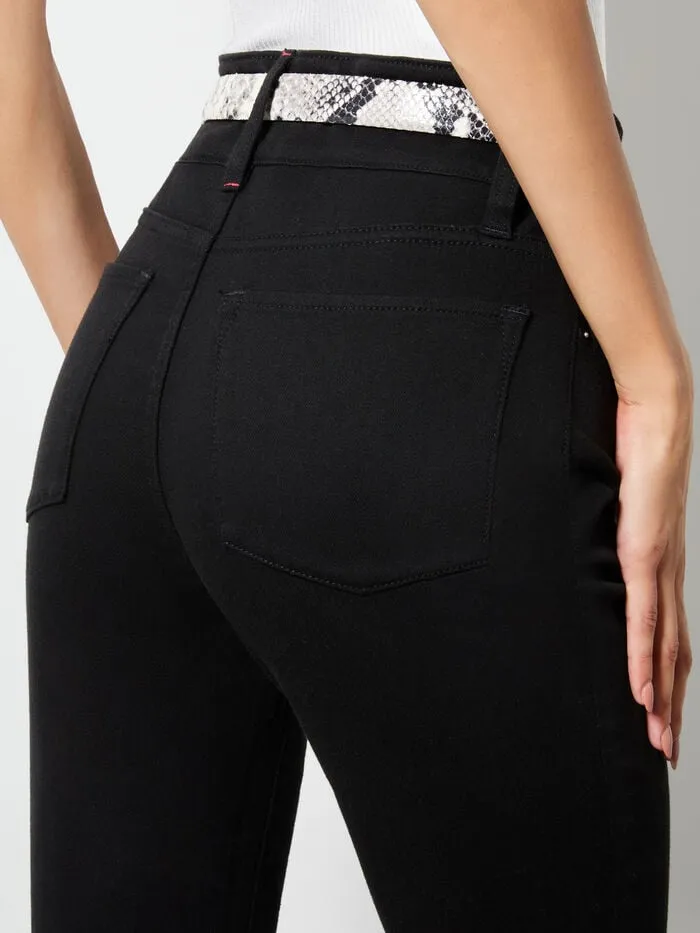 Alice Olivia PANTS WOMEN STACEY BELL JEAN Black