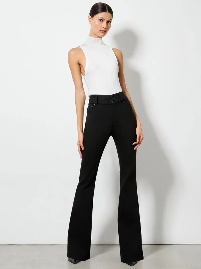 Alice Olivia PANTS WOMEN STACEY BELL JEAN Black