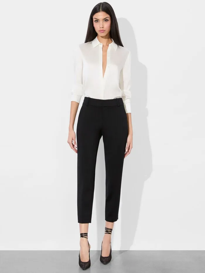 Alice Olivia PANTS WOMEN STACEY SLIM TROUSER Black