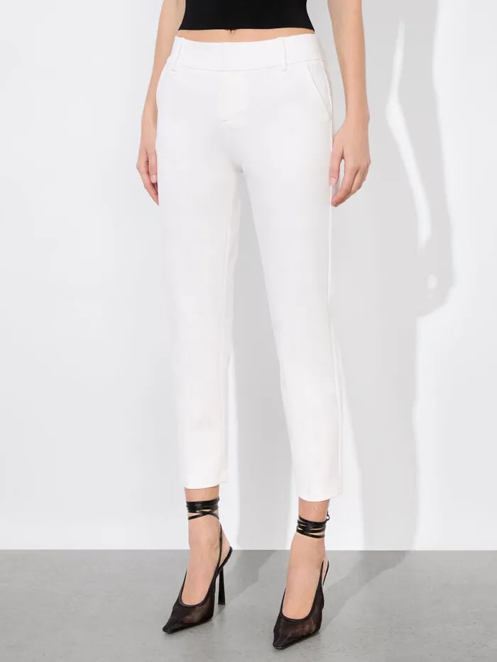 Alice Olivia PANTS WOMEN STACEY SLIM TROUSER Off White