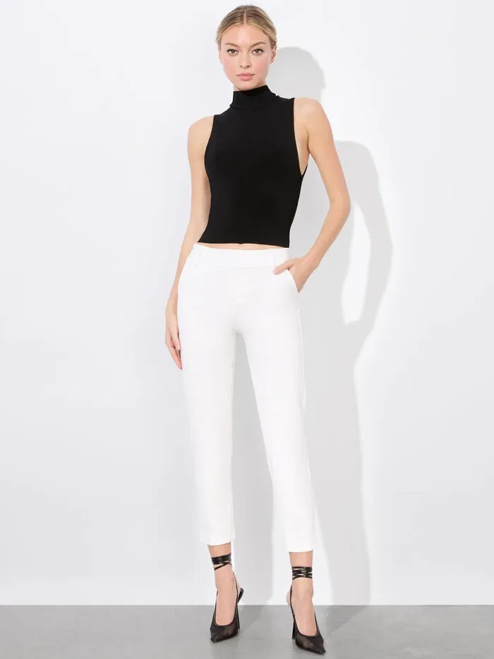 Alice Olivia PANTS WOMEN STACEY SLIM TROUSER Off White