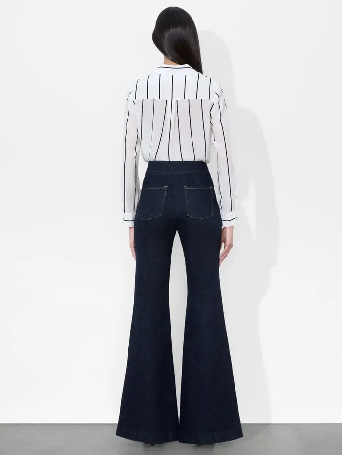 Alice Olivia PANTS WOMEN THE TROUSER JEAN Dark Rinse