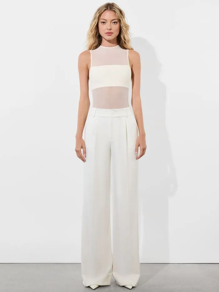 Alice Olivia PANTS WOMEN TOMASA PANT Off White