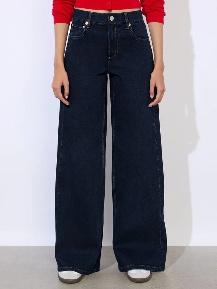 Alice Olivia PANTS WOMEN TRISH JEAN Dark Rinse