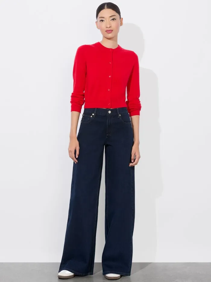 Alice Olivia PANTS WOMEN TRISH JEAN Dark Rinse