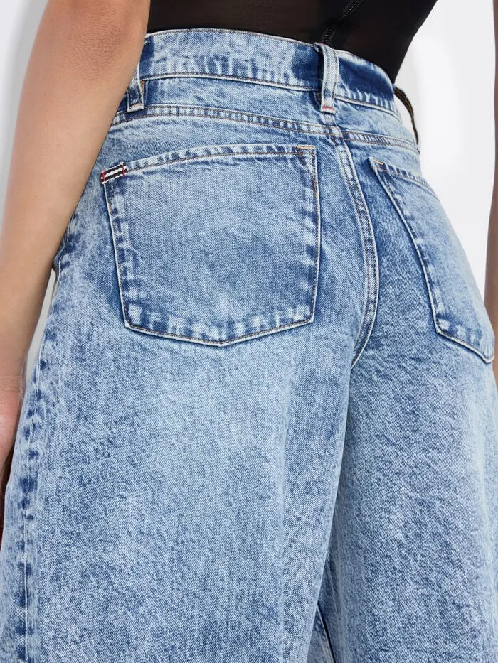 Alice Olivia PANTS WOMEN TUCKER JEAN Harlow Vintage Blue