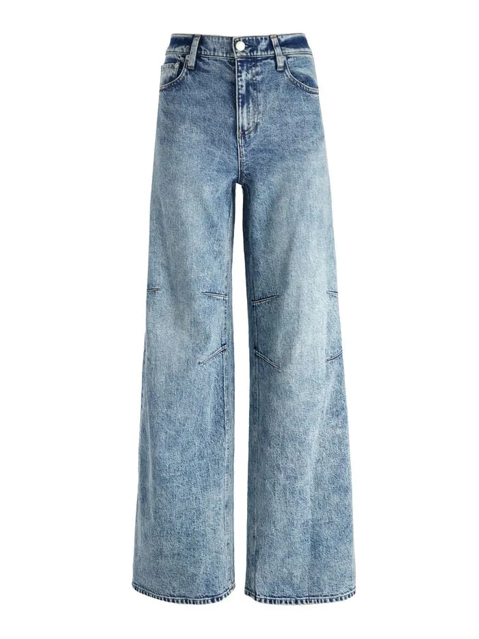 Alice Olivia PANTS WOMEN TUCKER JEAN Harlow Vintage Blue