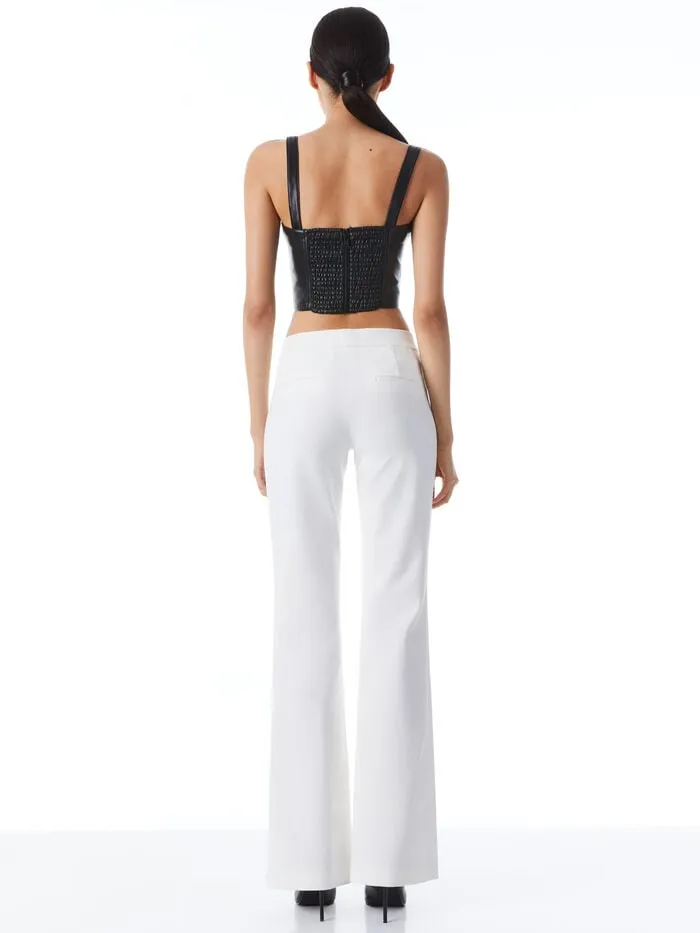 Alice Olivia PANTS WOMEN WALKER PANT Off White