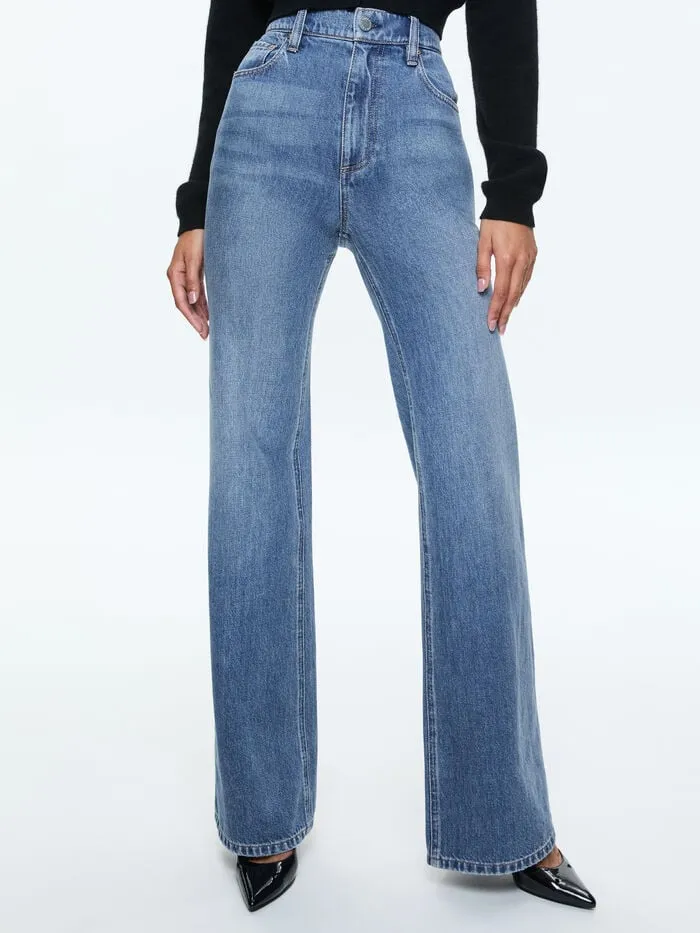 Alice Olivia PANTS WOMEN WEEZY JEAN Avery Blue