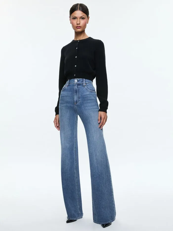 Alice Olivia PANTS WOMEN WEEZY JEAN Avery Blue