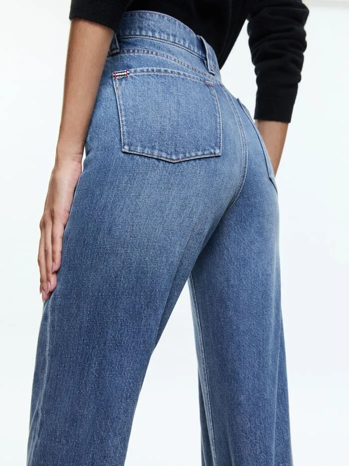 Alice Olivia PANTS WOMEN WEEZY JEAN Avery Blue