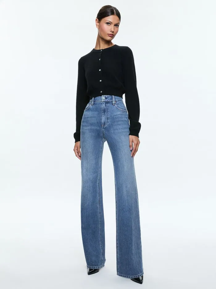 Alice Olivia PANTS WOMEN WEEZY JEAN Avery Blue