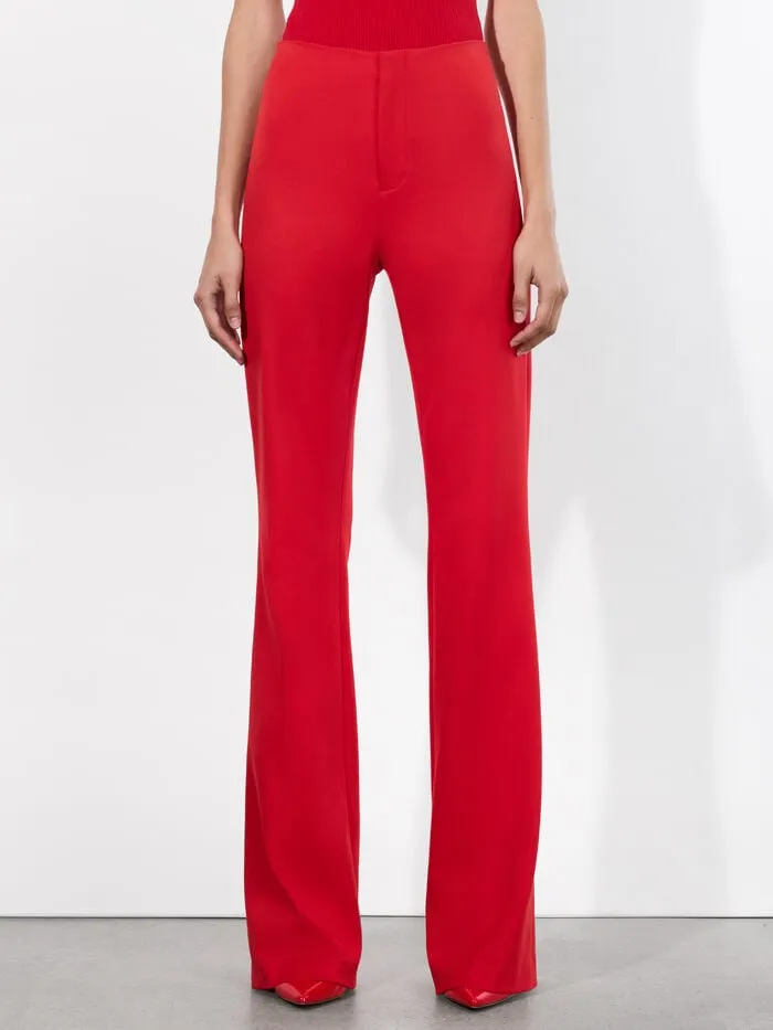 Alice Olivia PANTS WOMEN YUKI TROUSER Bright Ruby