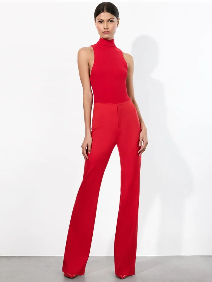 Alice Olivia PANTS WOMEN YUKI TROUSER Bright Ruby