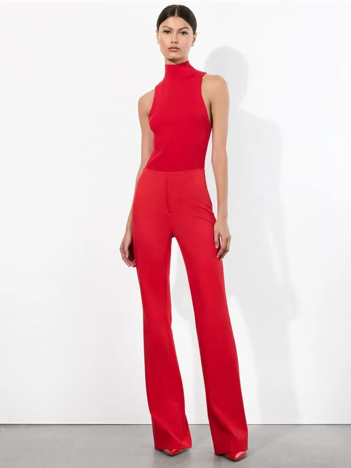 Alice Olivia PANTS WOMEN YUKI TROUSER Bright Ruby
