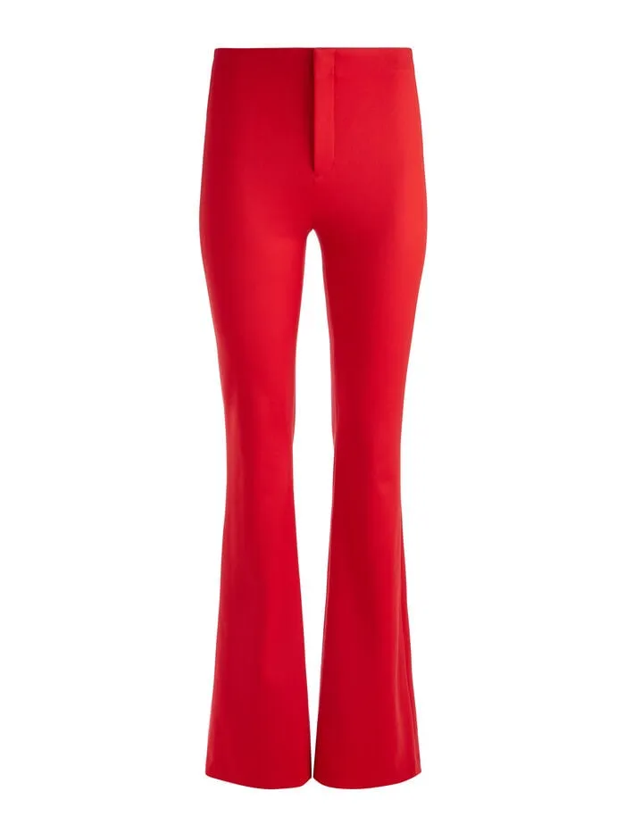 Alice Olivia PANTS WOMEN YUKI TROUSER Bright Ruby