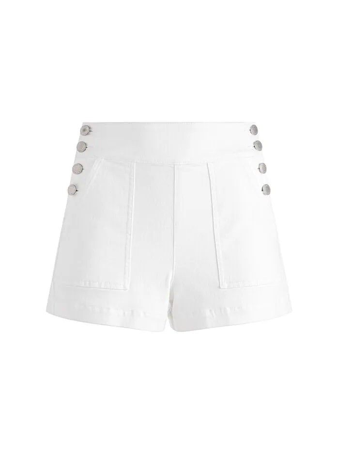 Alice Olivia SHORTS WOMEN DONALD JEAN SHORT White