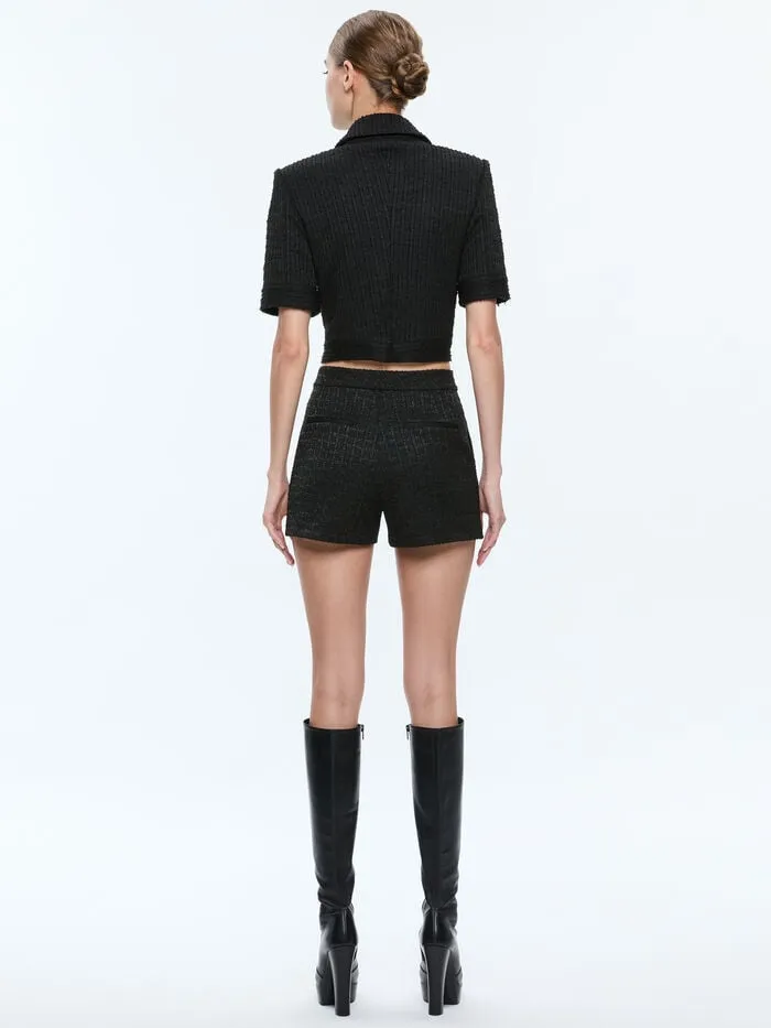Alice Olivia SHORTS WOMEN KEN TWEED SHORT Black