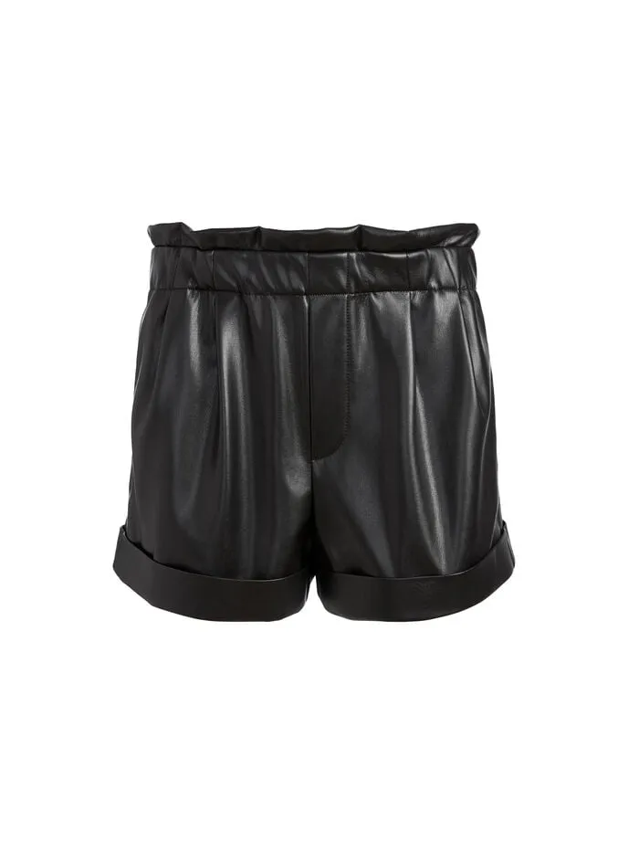 Alice Olivia SHORTS WOMEN REAGAN VEGAN SHORT Black