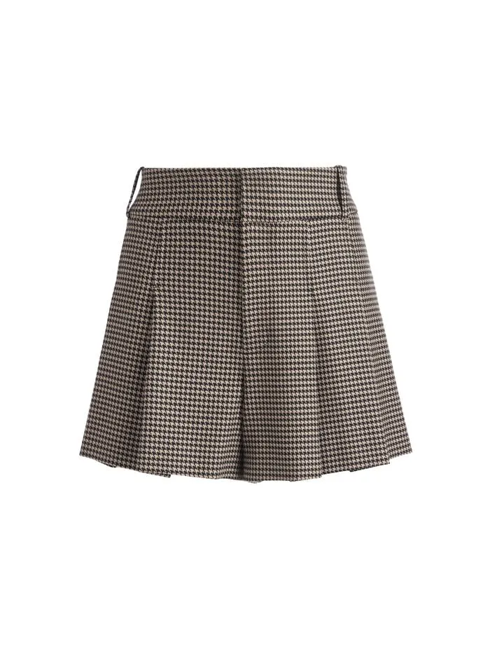 Alice Olivia SHORTS WOMEN SCARLET FLUTTER SHORT Camelandblack