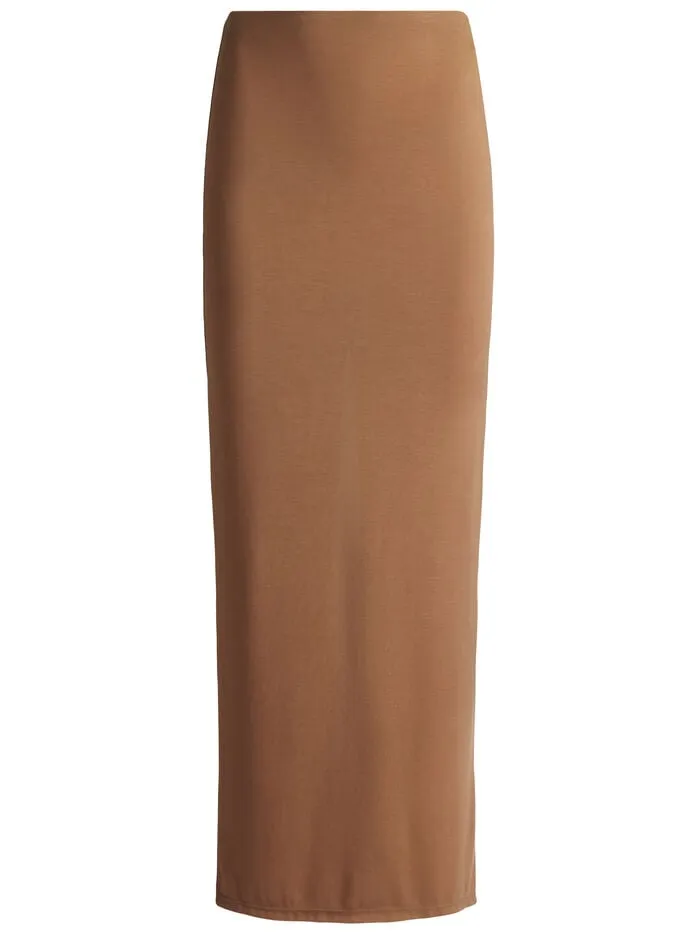 Alice Olivia SKIRTS WOMEN AGATHA LONG PENCIL SKIRT Camel