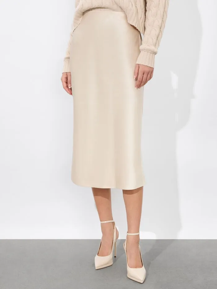Alice Olivia SKIRTS WOMEN MAEVE SLIP SKIRT Chino