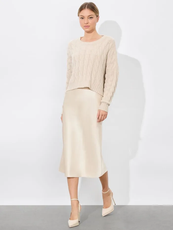 Alice Olivia SKIRTS WOMEN MAEVE SLIP SKIRT Chino