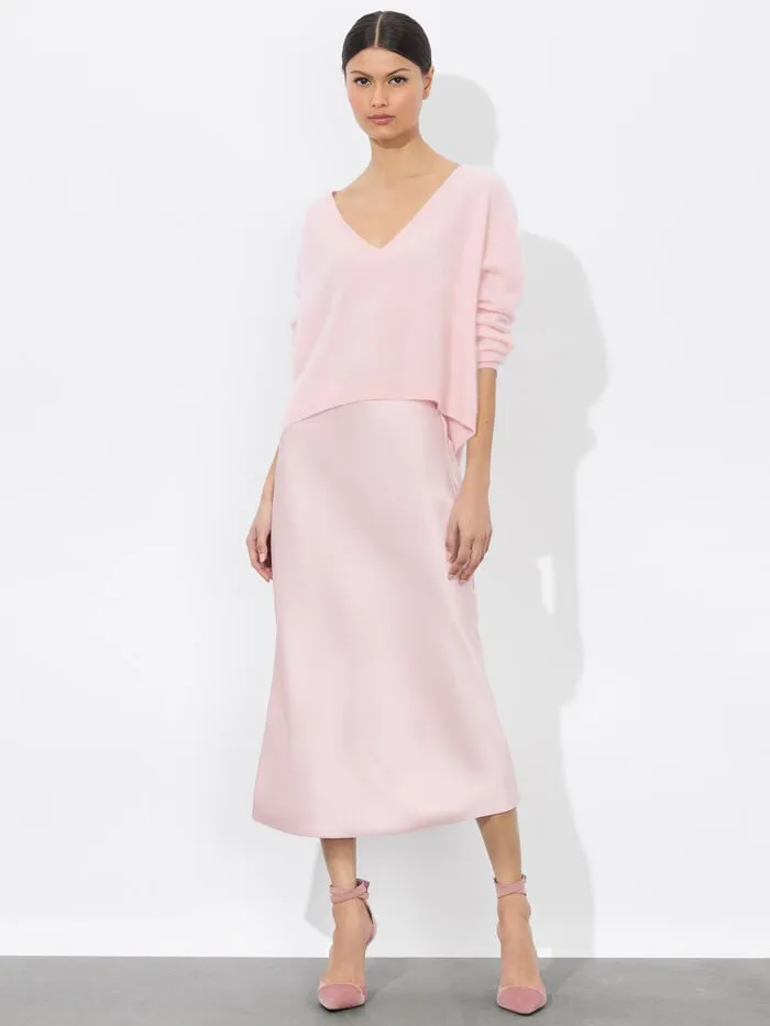 Alice Olivia SKIRTS WOMEN MAEVE SLIP SKIRT Shell Pink